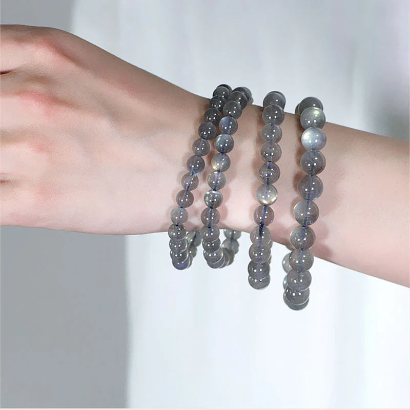 Buddha Stones Natural Moonstone Calm Positive Bracelet