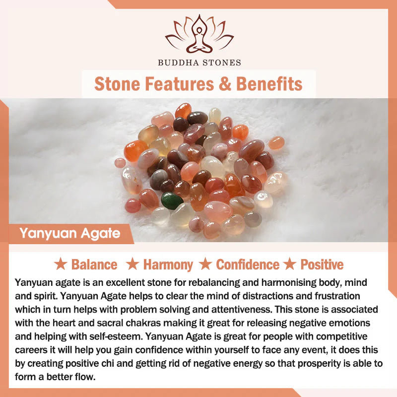 Buddha Stones Tourmaline Yanyuan Agate Peach Blossoms Love Bracelet