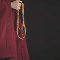 Buddha Stones 108 Mala Beads Bodhi Seed Dzi Bead Peace Tassel Bracelet