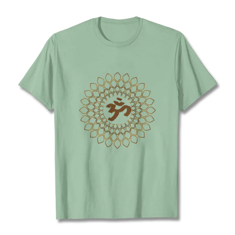 Buddha Stones Rhombus OM Design Tee T-shirt
