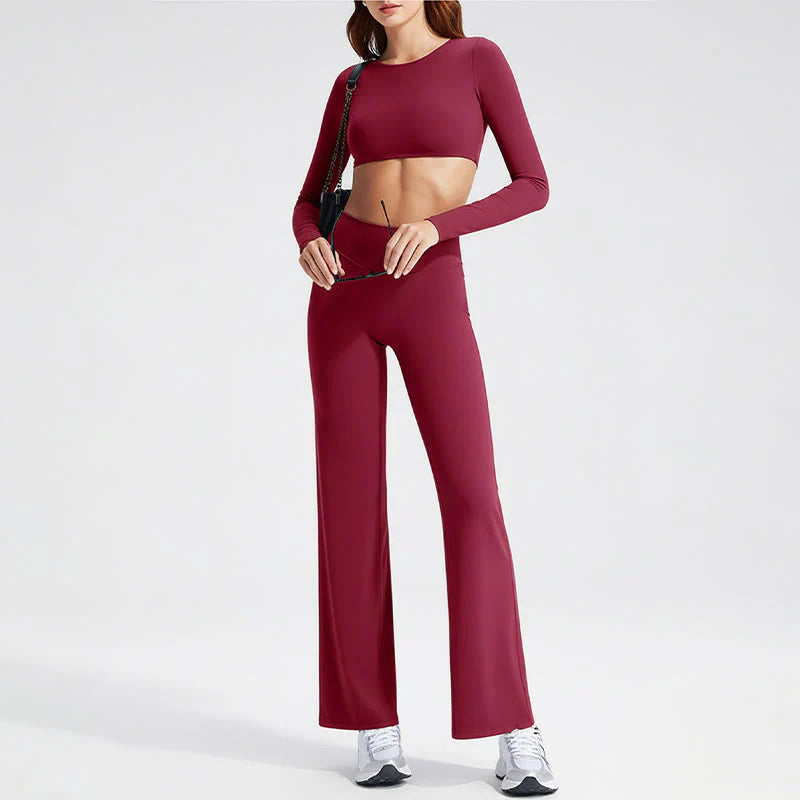 Buddha Stones Long Sleeve Backless Bra Sports Fitness Yoga Women's Tank Top