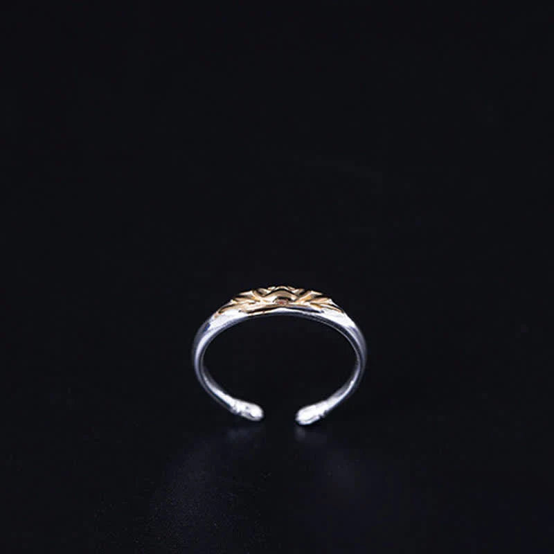 Buddha Stones 925 Sterling Silver Lotus Flower New Beginning Ring