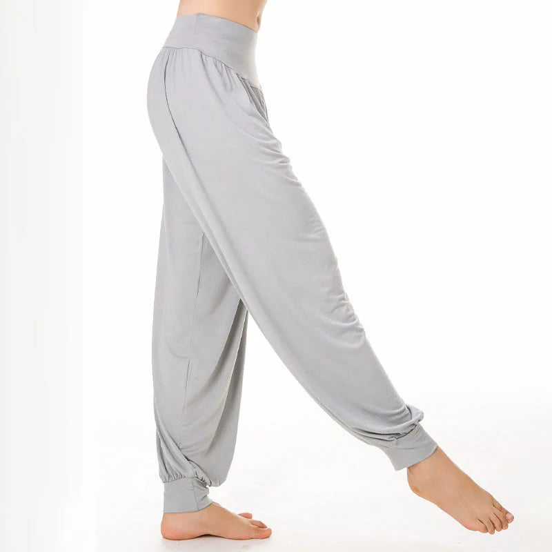 Buddha Stones Plain Color Loose Modal Yoga Dance Harem Pants