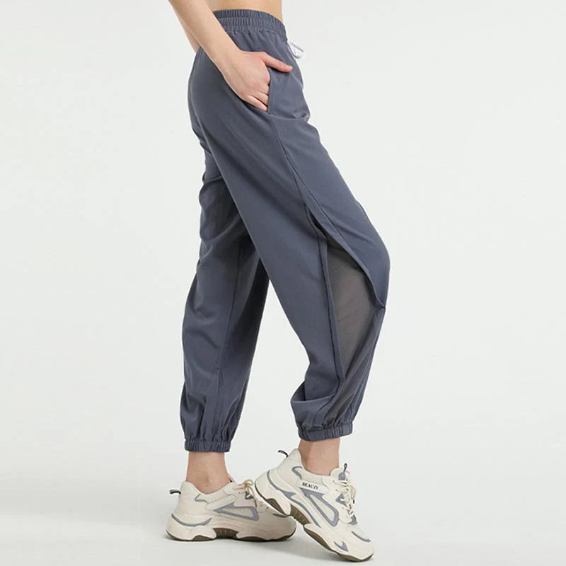 Buddha Stones High Waist Loose Fitness Yoga Sports Track Pants With Pockets