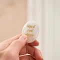 Buddha Stones Hope All Is Well With You Natural Clear Quartz White Crystal Palm Stone Energy Crystal Decor