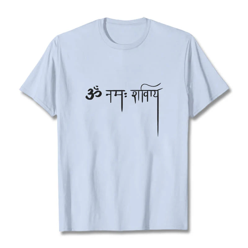 Buddha Stones Sanskrit Namah Shivaya Tee T-shirt