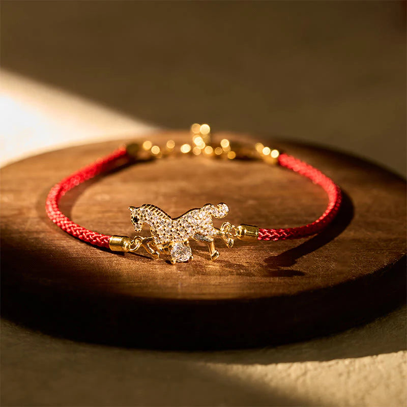 Buddha Stones Wishing You Success & Good Luck Year of the Horse String Includes Gift Message Card
