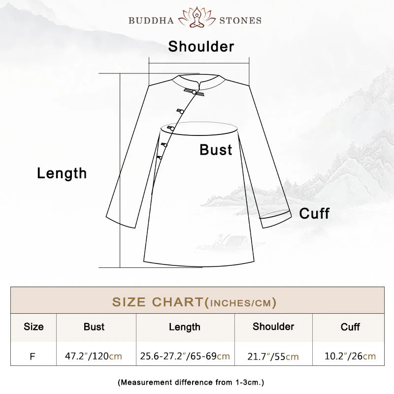 Buddha Stones Ramie Linen Blouse Women Shirt Top Chinese Hanfu Style Clothing