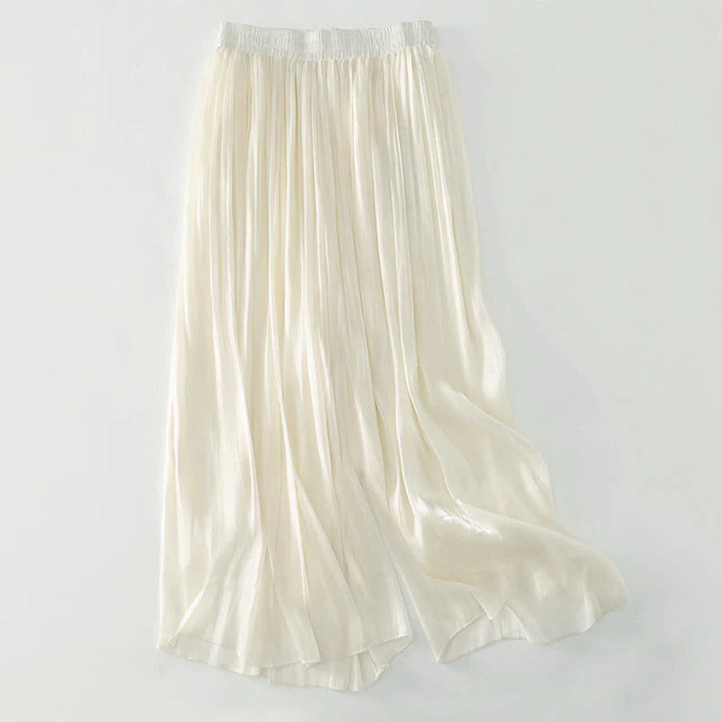 Buddha Stones Summer Plain Women's Polyester Pants