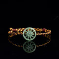 Buddha Stones Jade Sun Braided Rope Abundance Bracelet