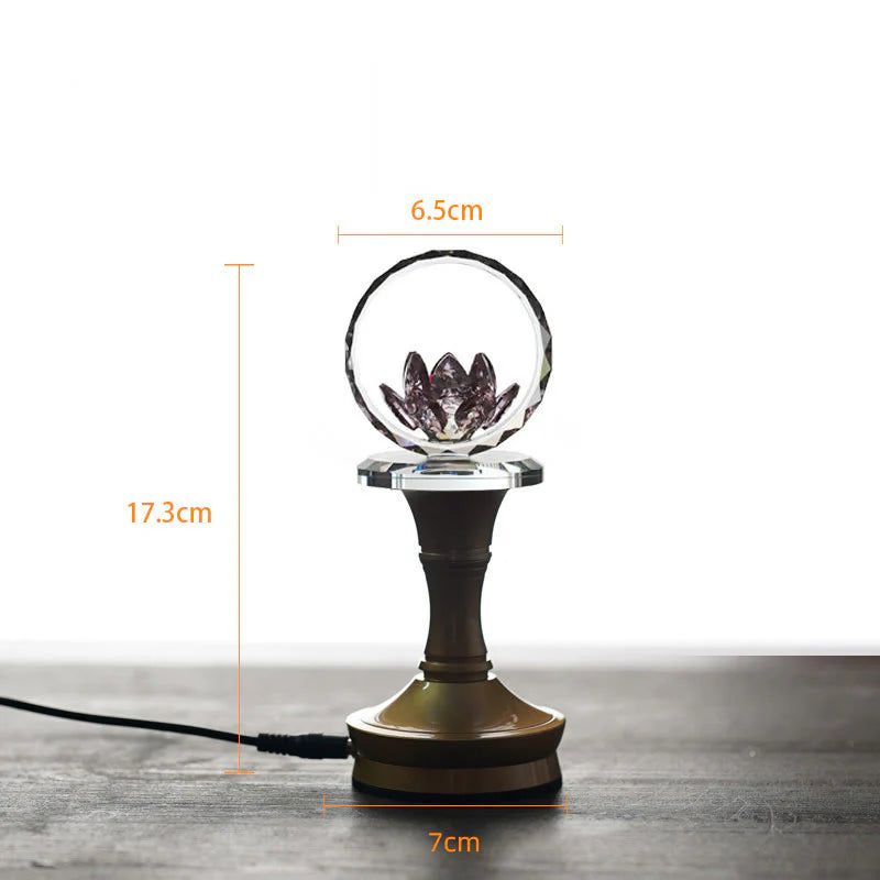 Buddha Stones Lotus Copper Brass New Beginning Home Decoration