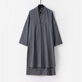 Buddha Stones 2Pcs Wudang Fall Solid Long Sleeve Men's Taoist Long Robe Sleeveless Vest Lace-up Kimono Ceremony Suit