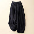 Buddha Stones Casual Simple Design Women's Harem Pants With Pockets