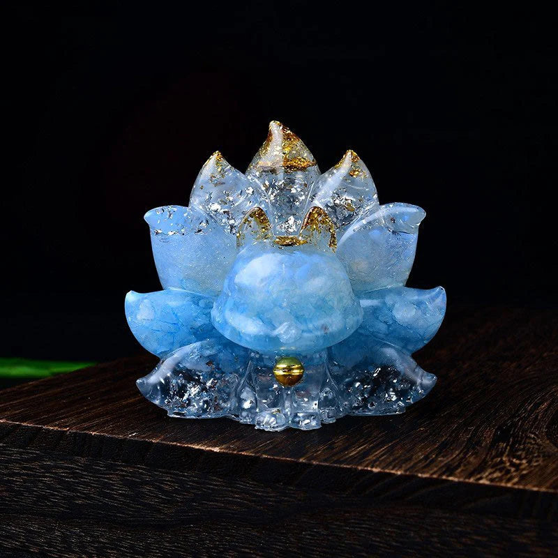 Buddha Stones Small Various Stone Pink Crystal Citrine Amethyst Nine Tailed Fox Warmth Home Decoration