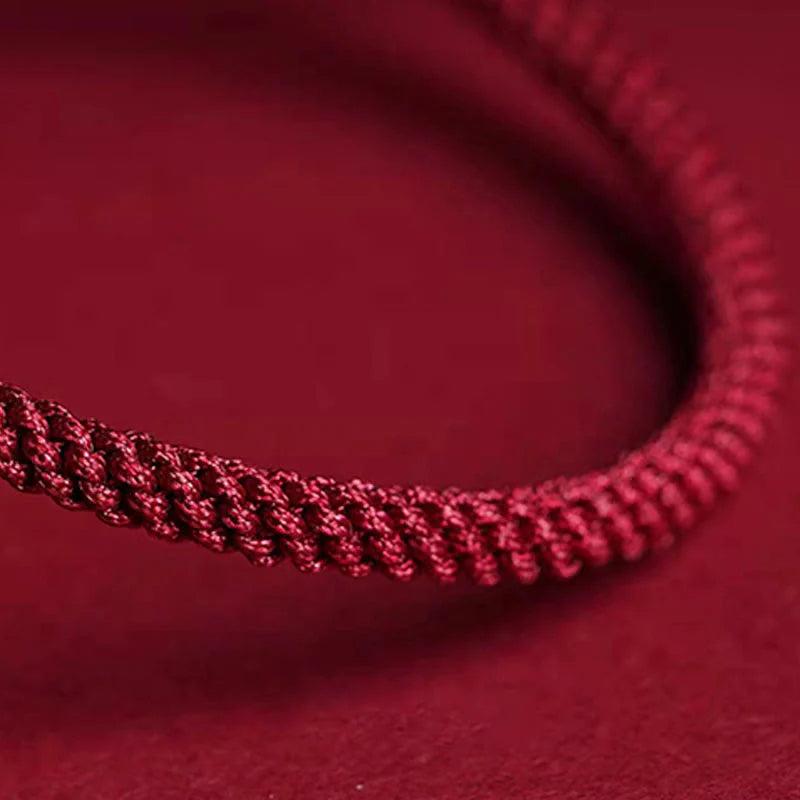 Buddha Stones Natural Cinnabar King Kong Knot Blessing String Bracelet (Extra 35% Off | USE CODE: FS35)