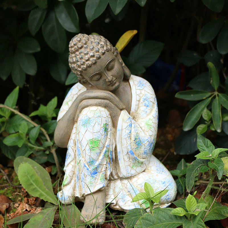 Buddha Stones Meditating Zen Buddha Serenity Resin Statue Figurine Home Decoration