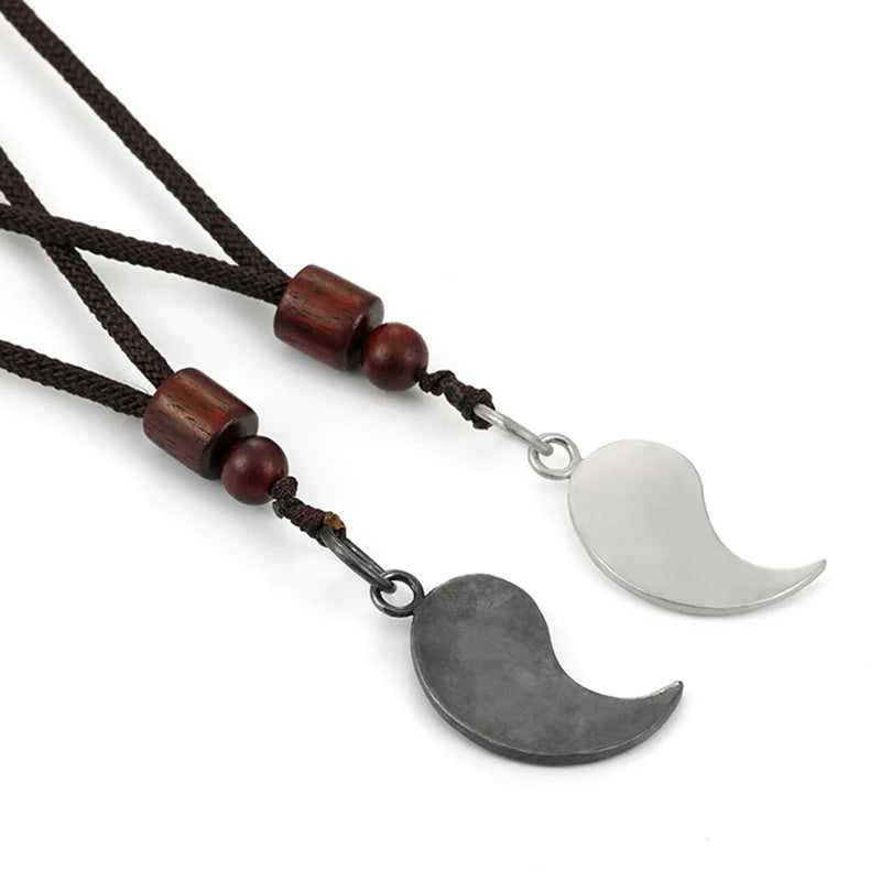 Buddha Stones 990 Sterling Silver Yin Yang Balance Harmony Necklace Pendant (Extra 30% Off | USE CODE: FS30)