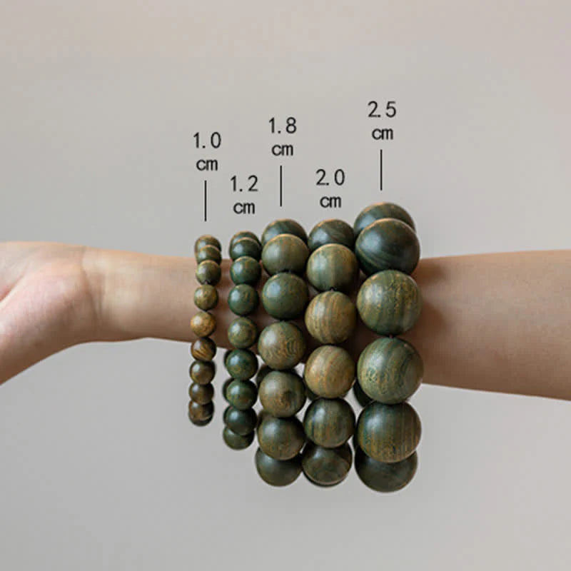 Buddha Stones Tibetan Green Sandalwood Soothing Cure Bracelet (Extra 35% Off | USE CODE: FS35)