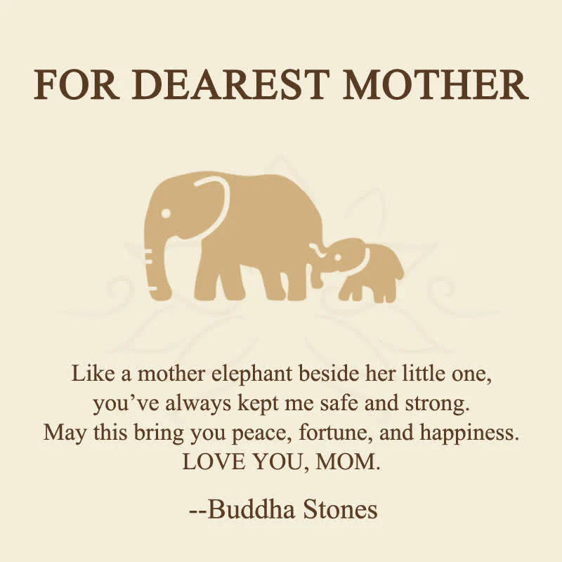 Buddha Stones FOR DEAREST MOTHER Elephant 925 Sterling Silver Necklace Pendants Includes Gift Message Card