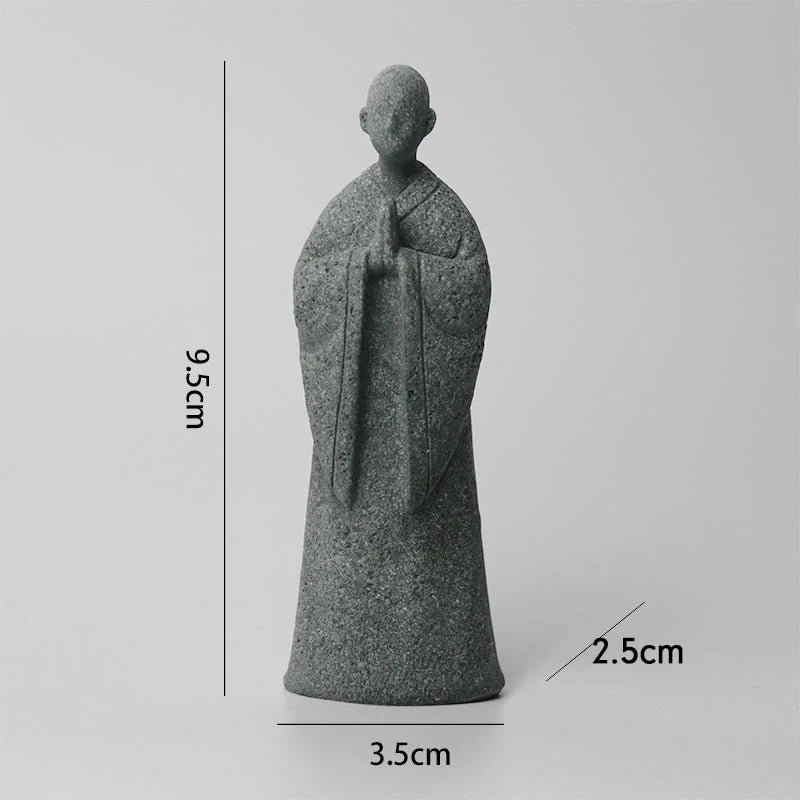 Buddha Stones Meditation Buddha Monk Serenity Home Decoration