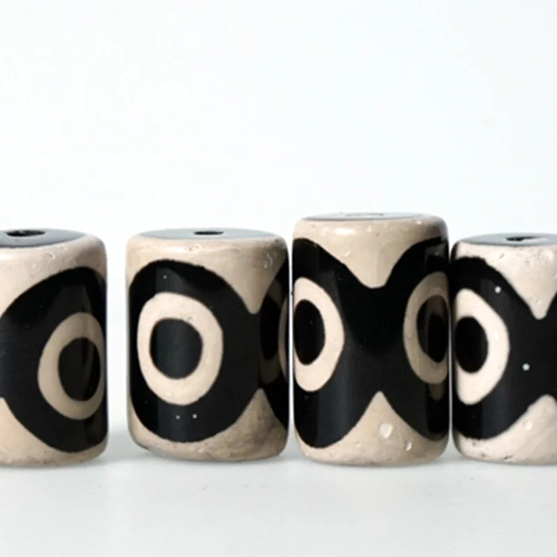 Buddha Stones Ebony Wood Dzi Bead Copper Protection Couple Bracelet (Extra 30% Off | USE CODE: FS30)
