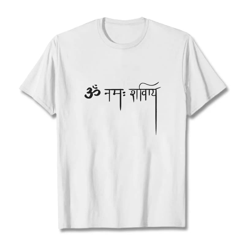 Buddha Stones Sanskrit Namah Shivaya Tee T-shirt