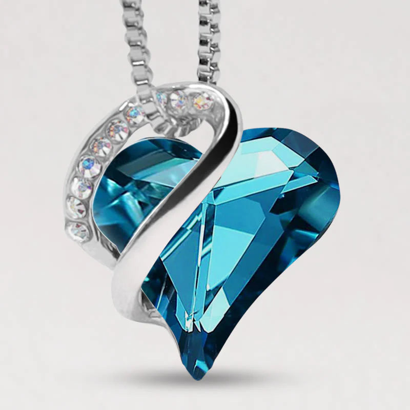 Buddha Stones Love Heart Birthstone Healing Energy Necklace Pendant