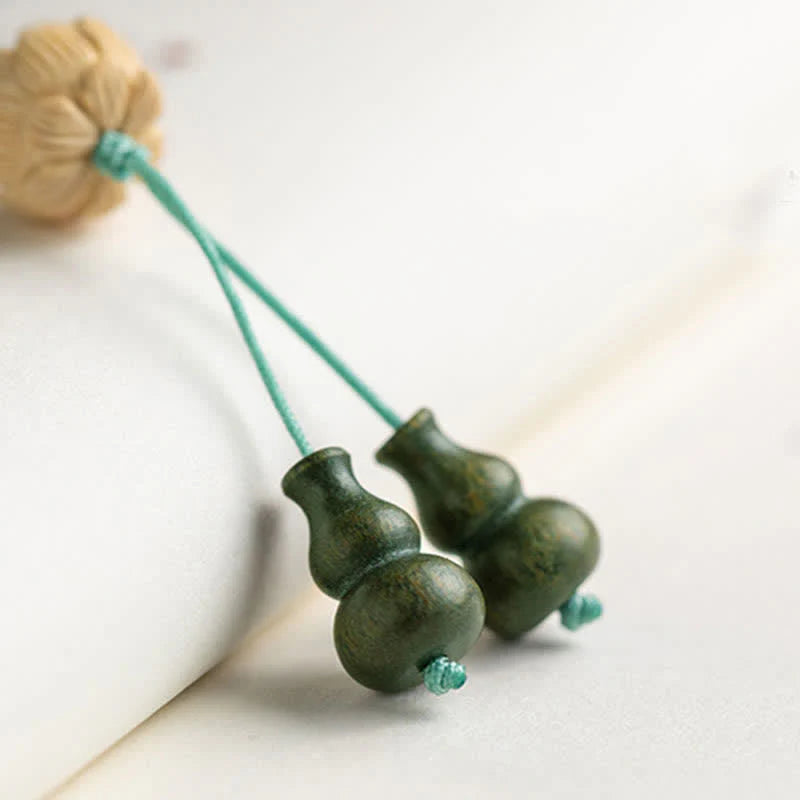 Buddha Stones 108 Mala Beads Green Sandalwood Boxwood Lotus Positive Bracelet (Extra 35% Off | USE CODE: FS35)