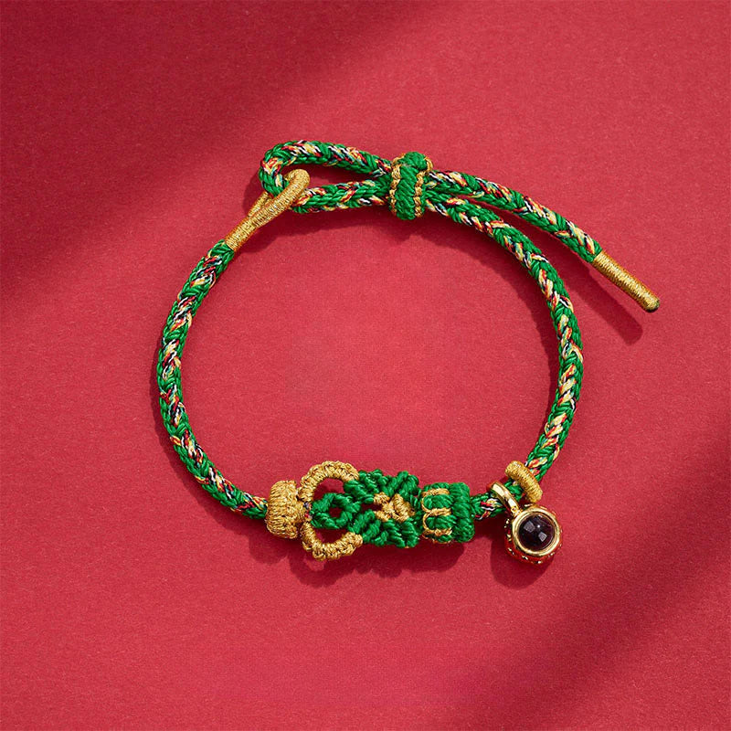 Buddha Stones String Projection Stone Hand-woven Buddha Knots Connection Bracelet
