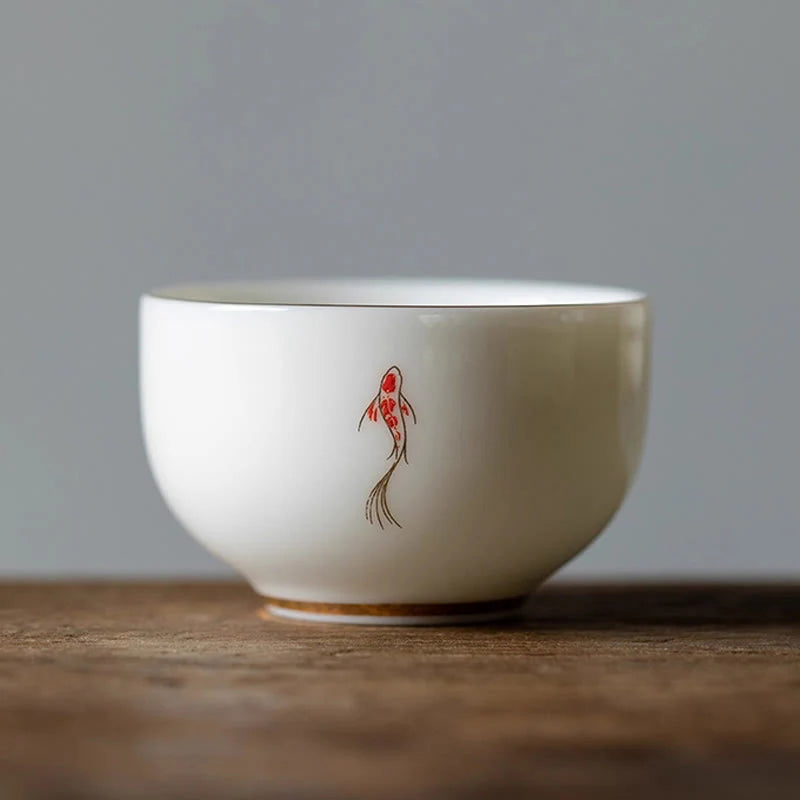 Buddha Stones Koi Fish Teacup Kung Fu Tea Cup