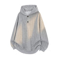 Buddha Stones Fall Winter Buttons Twisted Design Long Sleeve Men's Hoodie