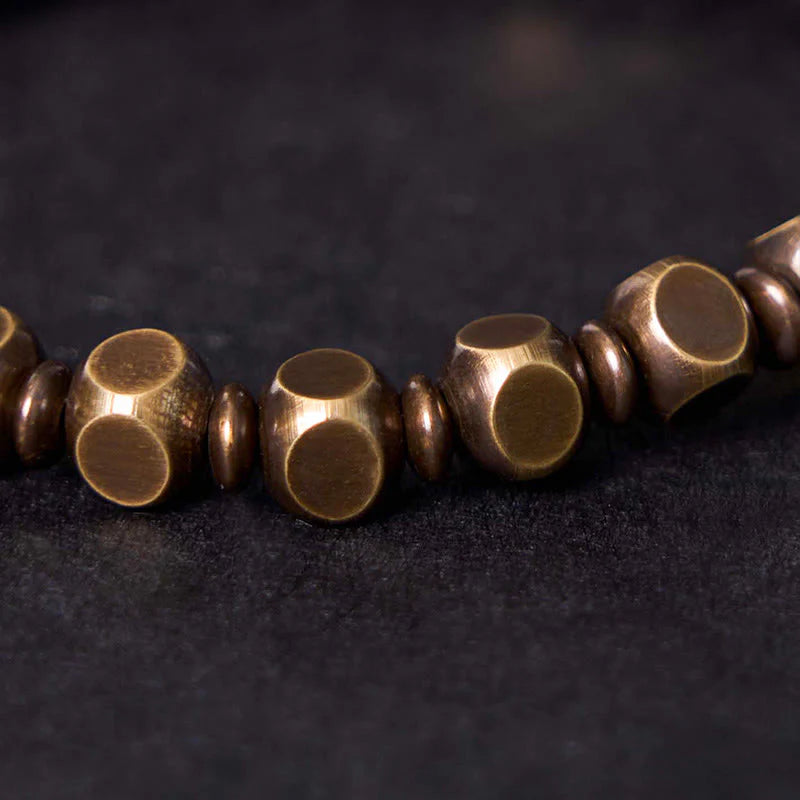 Buddha Stones Wishing You Balance and Strength Brass Amulet Bracelet Includes Gift Message Card