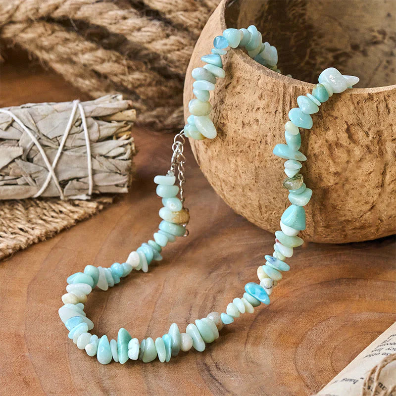 Buddha Stones Natural Crystal Stone Luck Necklace
