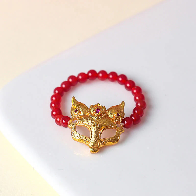 FREE Today: Positive and Success Nine Tailed Fox South Red Agate Bracelet