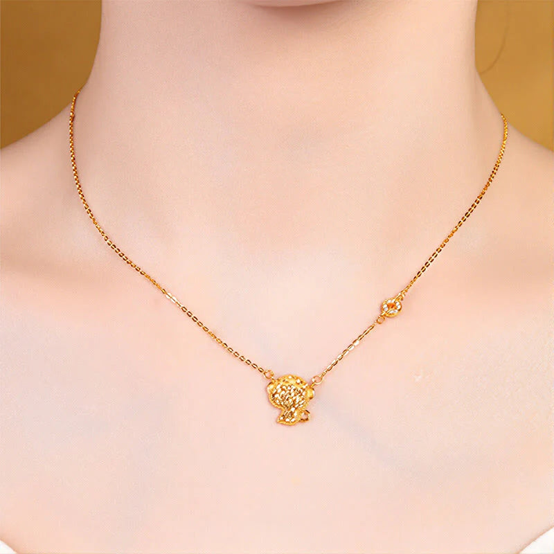 Buddha Stones Year Of The Horse Chinese Zodiac 925 Sterling Silver Coin Design Blessing Chain Necklace Pendants