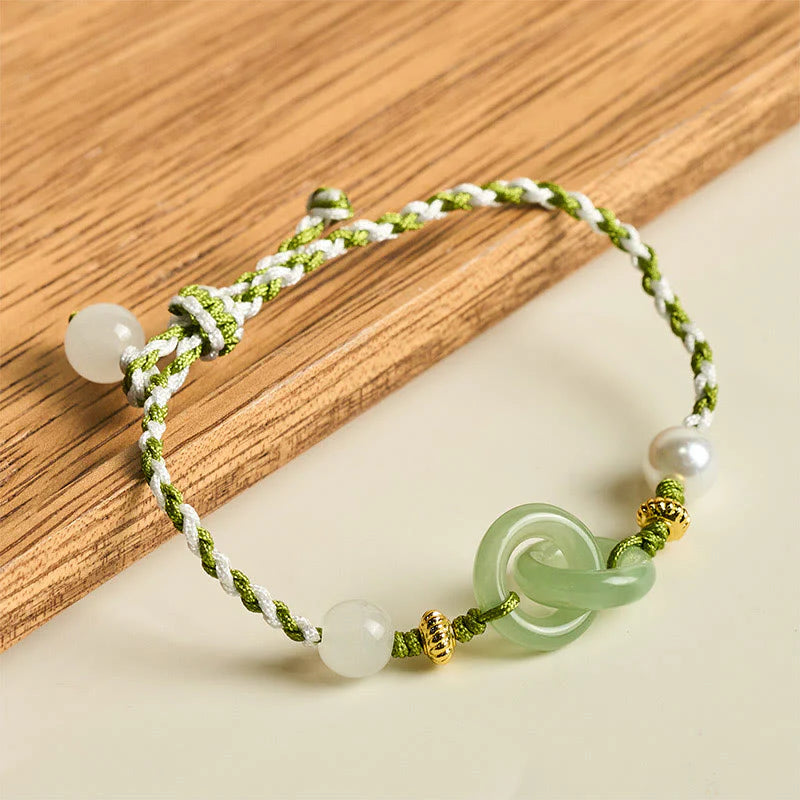 Buddha Stones Braided Rope Peace Buckle Love Calm Bracelet