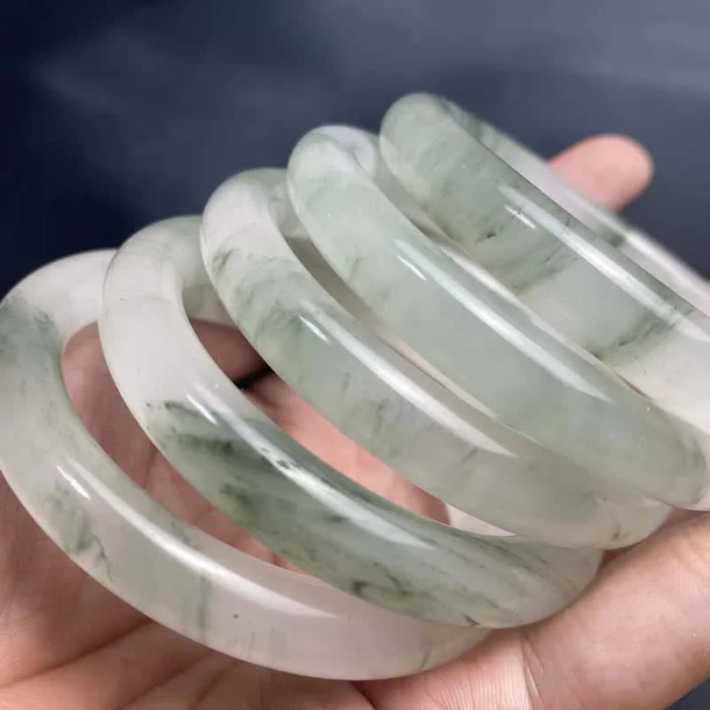 Buddha Stones Jade Abundance Luck Blessing Bracelet Bangle