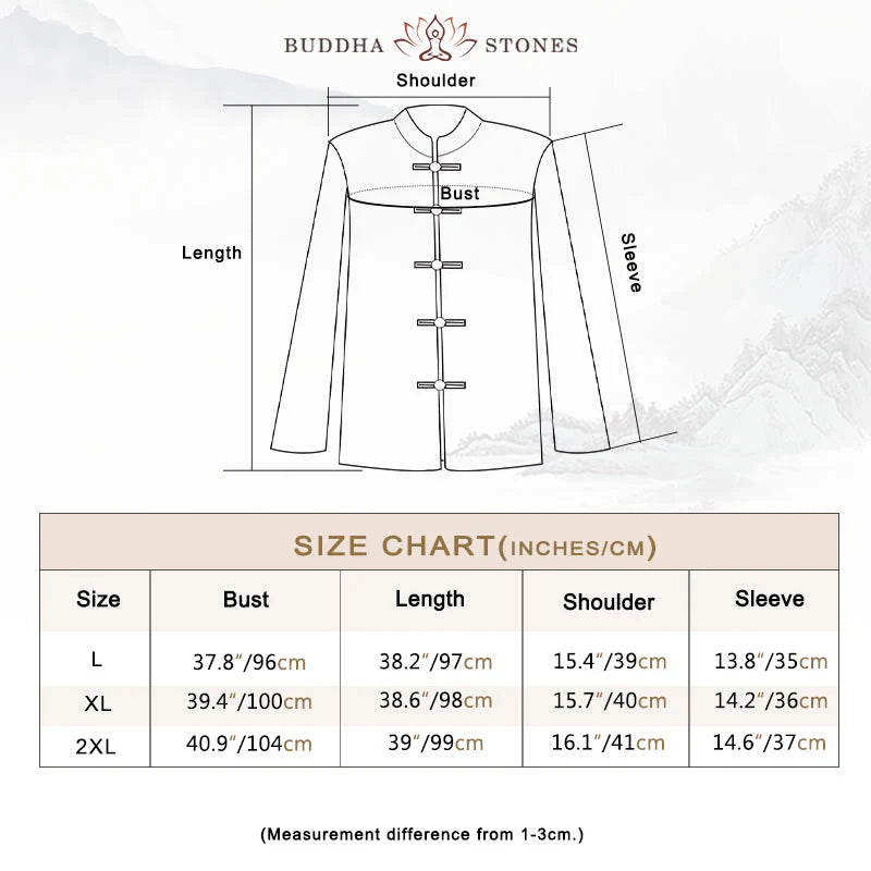 Buddha Stones Women's Flower Embroidery Frog-Button Shirt Dress Wide Leg Pants