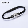 Buddha Stones 999 Sterling Silver 12 Constellations of the Zodiac Protection Handmade String Bracelet (Extra 35% Off | USE CODE: FS35)