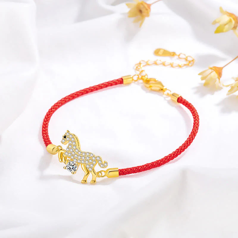Buddha Stones Wishing You Success & Good Luck Year of the Horse String Includes Gift Message Card