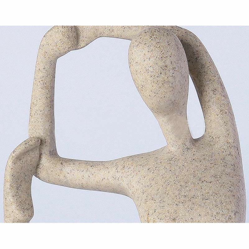 Buddha Stones Abstract Yoga Meditating Exercise Resin Spiritual Figurine Sculpture Desk Decoration