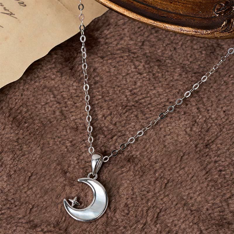Buddha Stones FOR DEAREST MOTHER Moon Star 925 Sterling Silver Calm Necklace Pendants Includes Gift Message Card