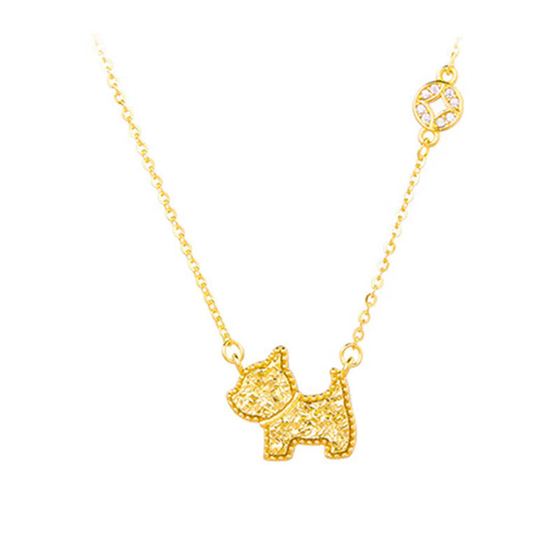 Buddha Stones Year Of The Horse Chinese Zodiac 925 Sterling Silver Coin Design Blessing Chain Necklace Pendants
