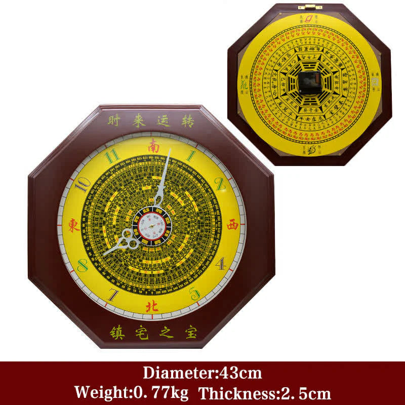 Feng Shui Bagua Map Balance Energy Map Wall Clock