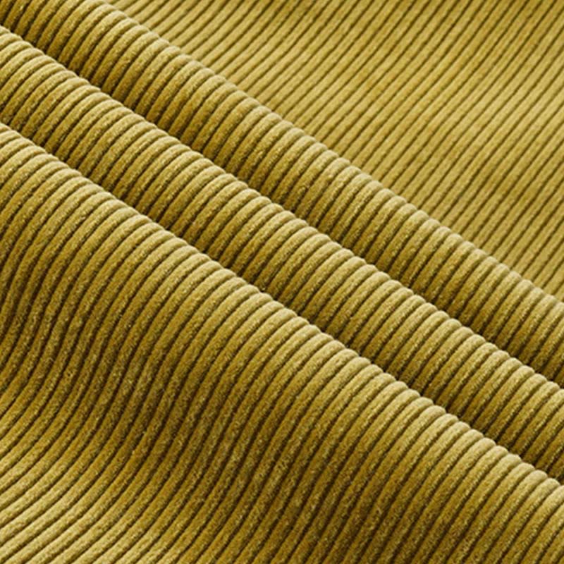Buddha Stones Women's Fall Plain Ankle-Length Simple Design Corduroy Pants With Pockets
