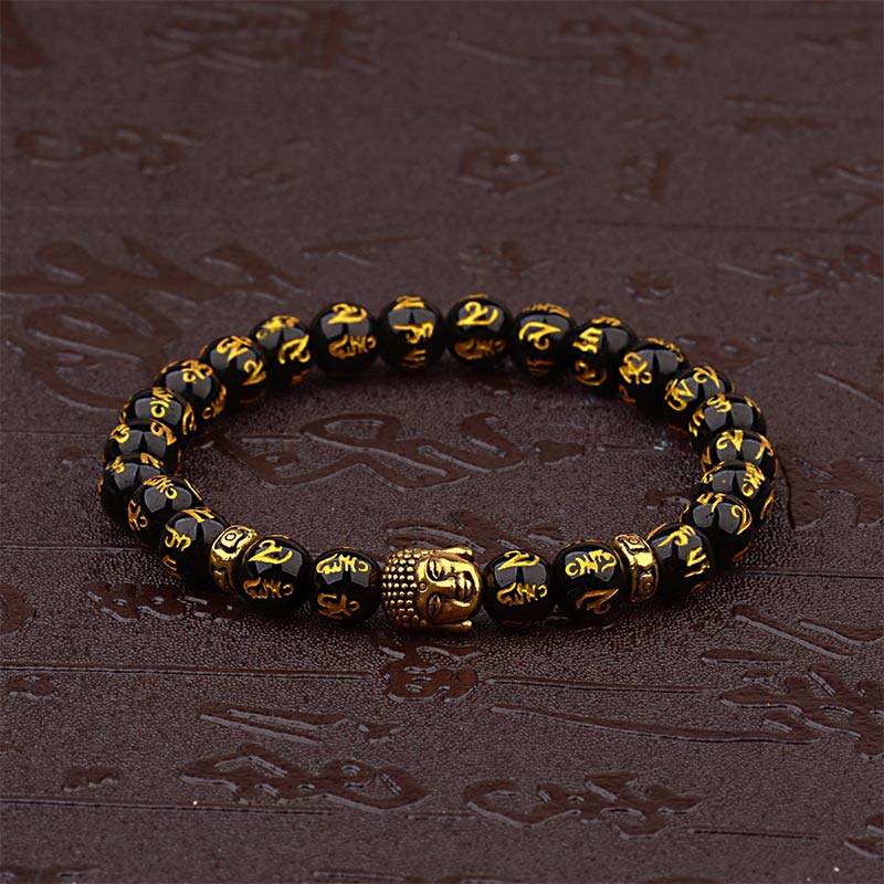 Buddha Stones Tibetan Buddha Mantra Amulet Bracelet (Extra 35% Off | USE CODE: FS35)