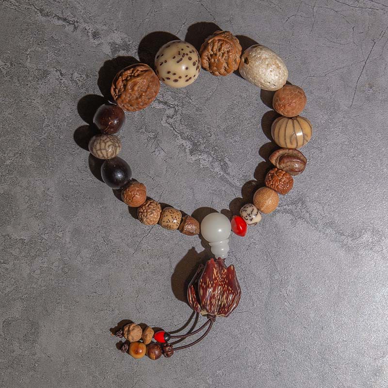 Buddha Stones 108 Mala Beads Bodhi Seed Luck Wealth Bracelet Wrist Mala (Extra 30% Off | USE CODE: FS30)