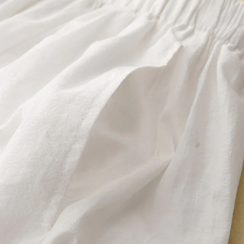Buddha Stones Casual Simple Design Women's Harem Pants With Pockets