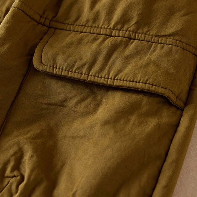 Buddha Stones Plain Women's Harem Thick Pants With Pockets