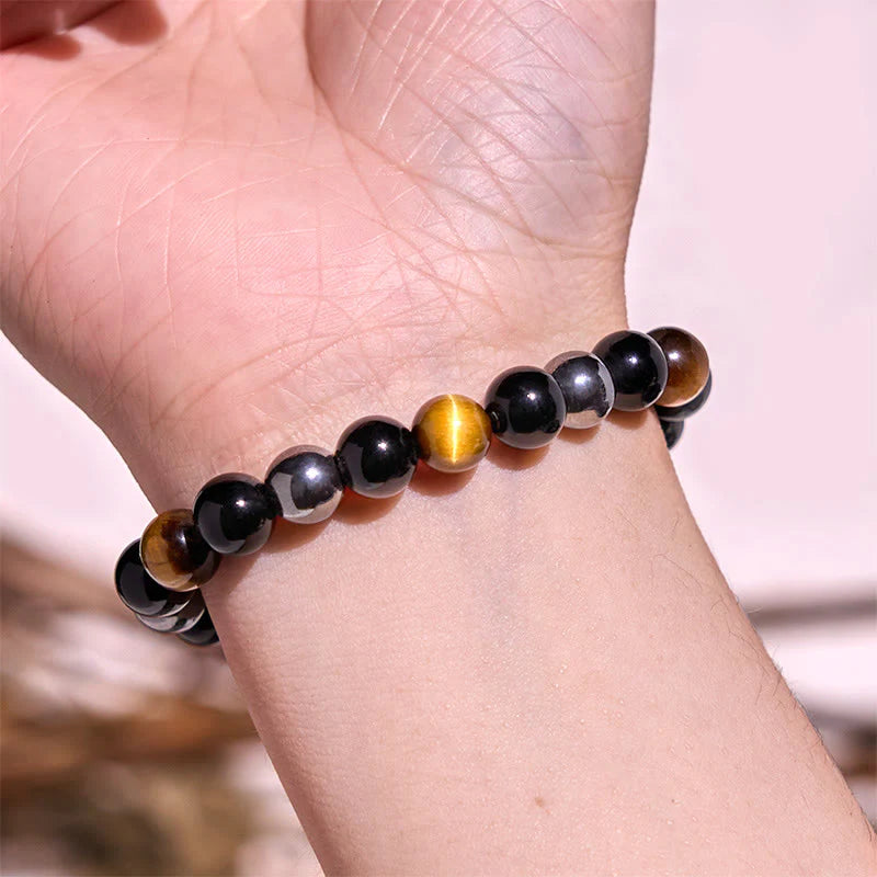 Buddha Stone Various Crystals Malachite Lazurite Lapis Lazuli Hemimorphite Calmness Bracelet